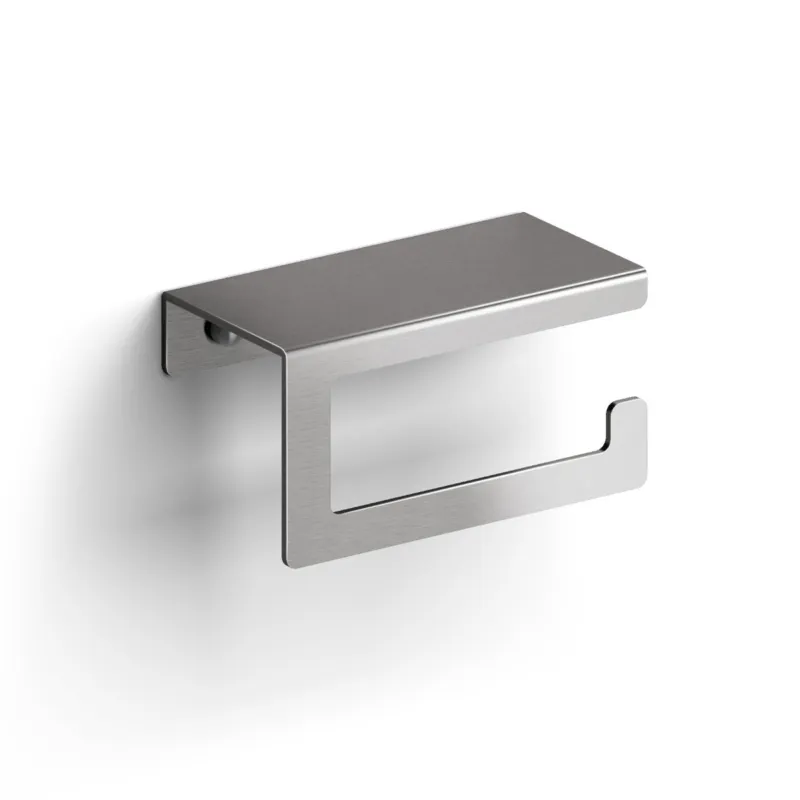 Weekendaanbieding Clou - Fold Toiletrolhouder Met Cover, Rvs Geborsteld