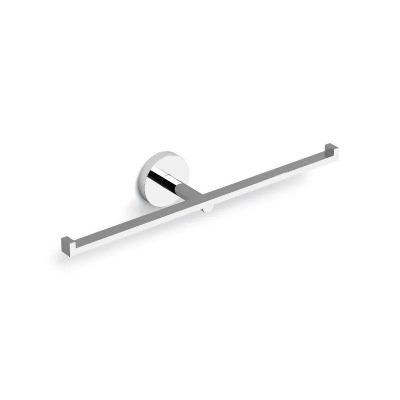 Clou - Flat Toiletrolhouder, Dubbel, Chroom Speciale Aanbieding