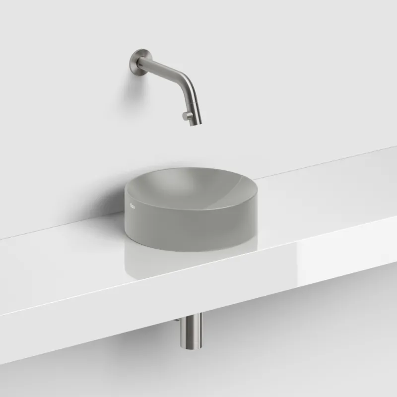 Clou - Vale Fontein Rond Ø22cm, Mat Grijs Keramiek Express Levering
