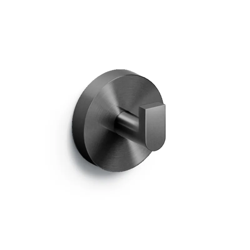 Clou - Flat Set À 2 Kledinghaken, Gunmetal Geborsteld Pvd Op = Op