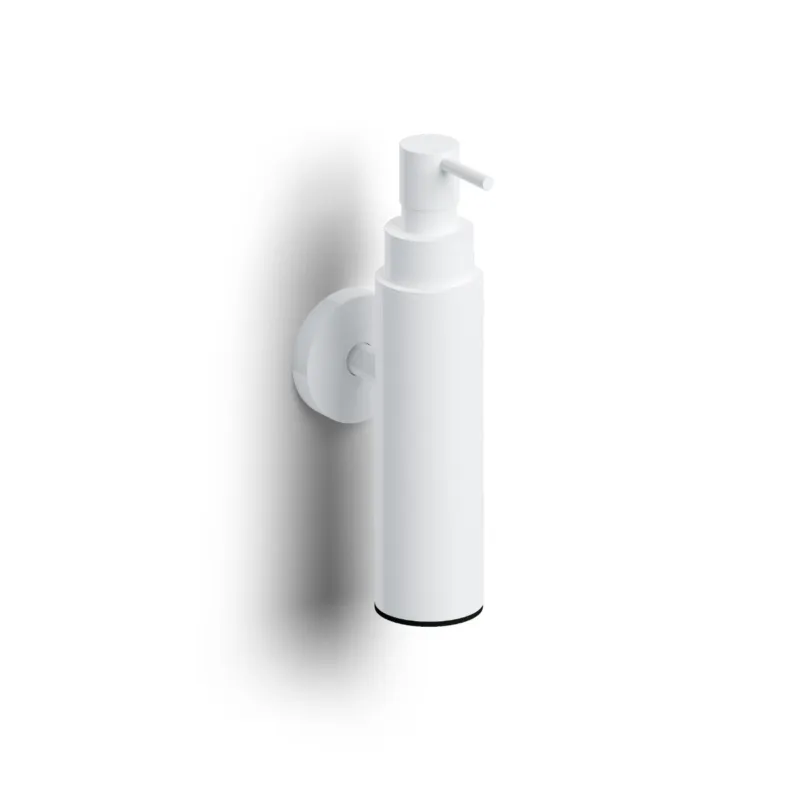 Clou - Sjokker Zeepdispenser 100cc, Wandmodel, Mat Wit Poedercoating Shop Nu