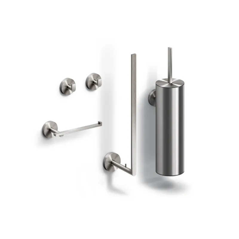 Bestseller Clou - Flat Toilet Accessoireset, Rvs Geborsteld