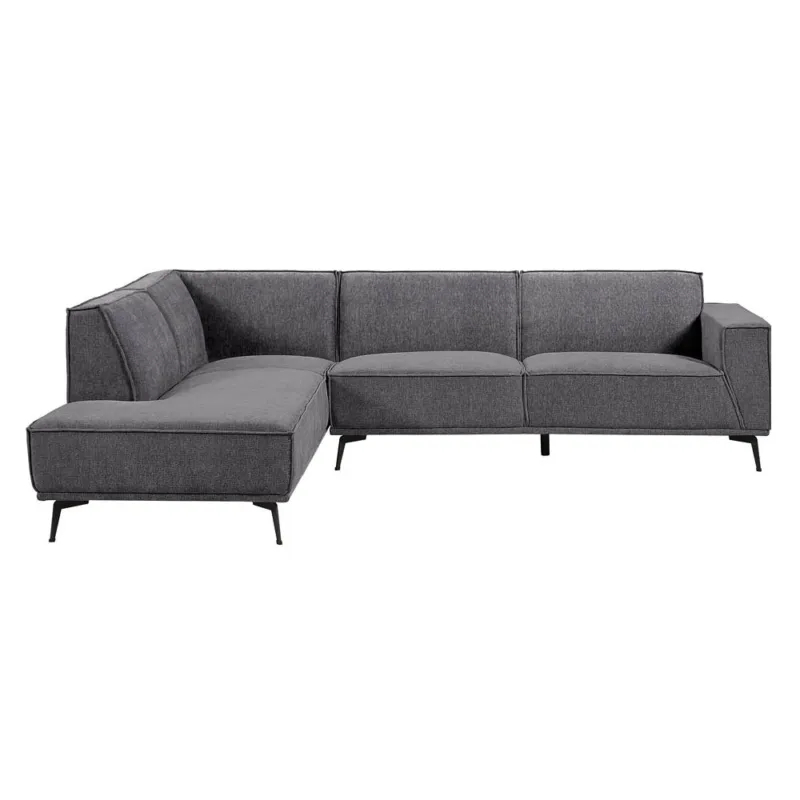 Leeds 2,5-zits + voetenbank (217 x 268 cm) | Kleur = city 464 zwart blauw Must-Have