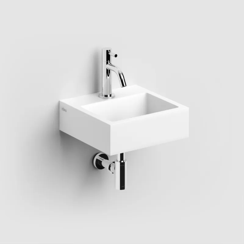Favoriet Clou - Flush 1 Fontein 28cm, Met Voorbewerkt Kraangat En Plug, Aluite