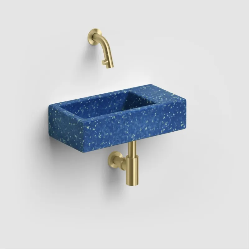 Clou - Ecorazzo Flush 3 Fontein 36cm, Rechts, Gerecycleerd, Middernacht Marine Pe Tijdelijk Beschikbaar