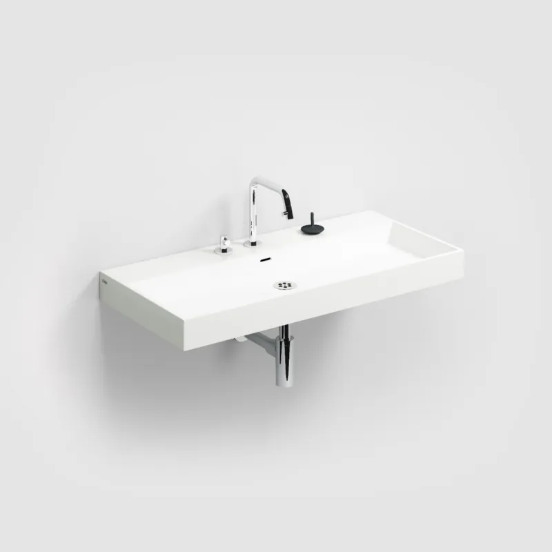 Op = Op Clou - Wash Me Wastafel 90cm, Zonder Plug