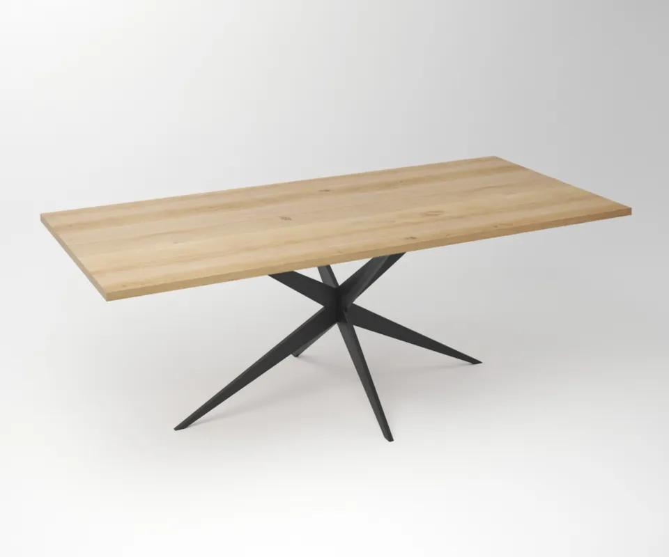 Bestel Nu Eiken Tafel 3 cm Tafelblad | Fantasy Rex Frame