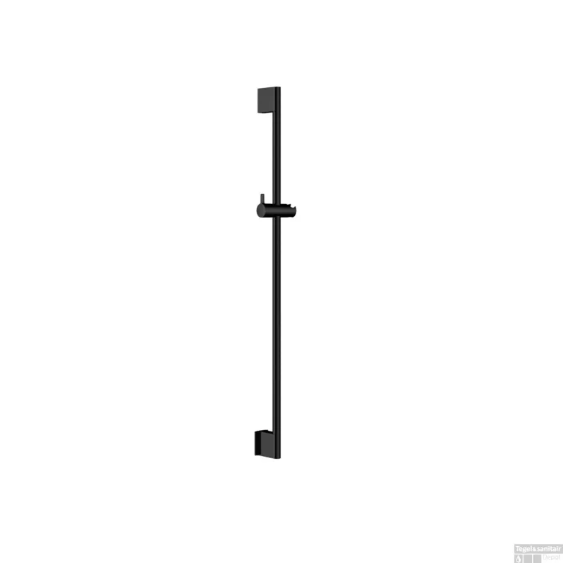 Flitsaanbieding Glijstang Hotbath Mate 90cm ABS Kunststof Met Geïntegreerde Uitlaat Gepolijst Zwart PVD