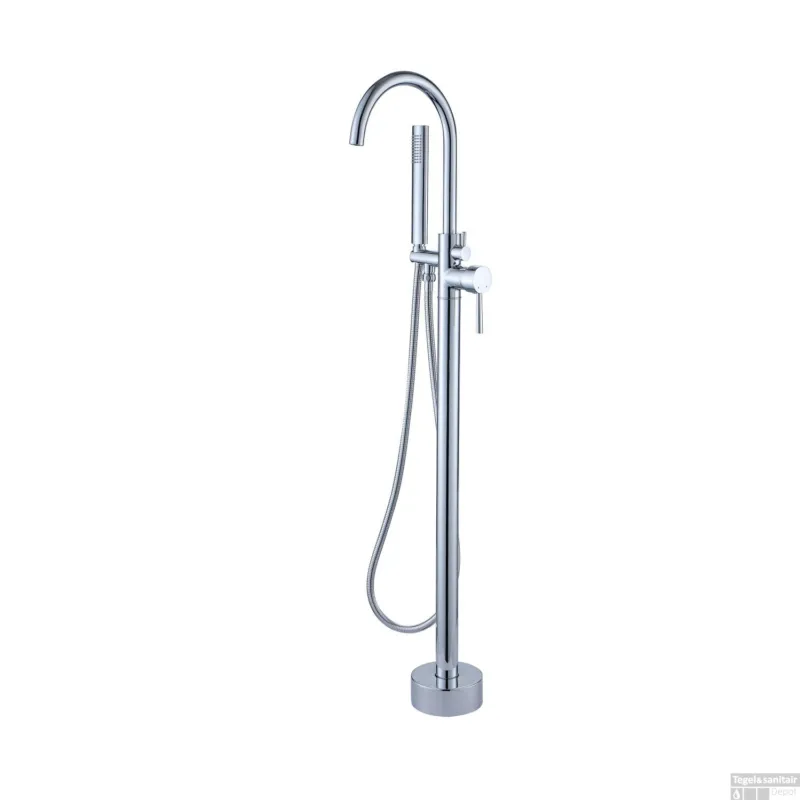 Lage Kosten Vrijstaande Badmengkraan Best Design BD 120 cm met Handdouche Chroom