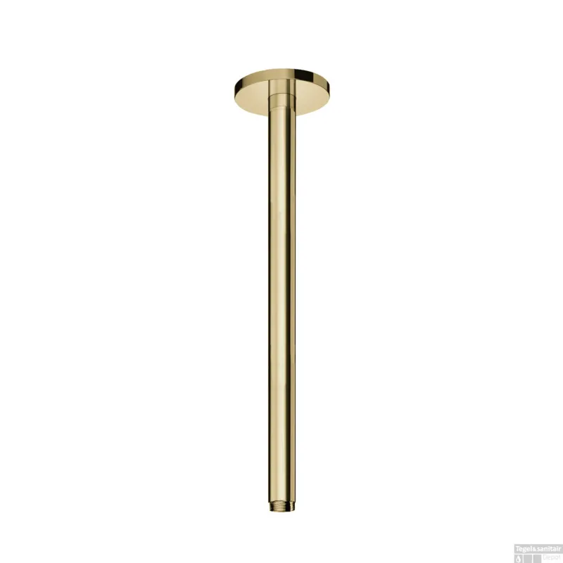Plafondbuis Hotbath Cobber Rond 30 cm Gepolijst Messing PVD Direct Verzonden