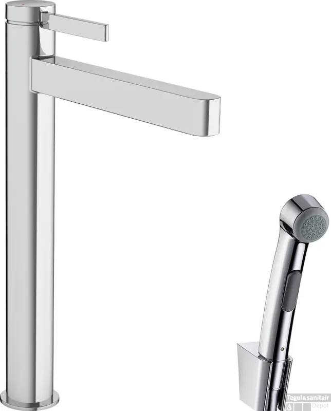 Hansgrohe Finoris ééngreeps wastafelmengkraan 260 met bidethanddouche en doucheslang 160 cm, chroom Betrouwbaar