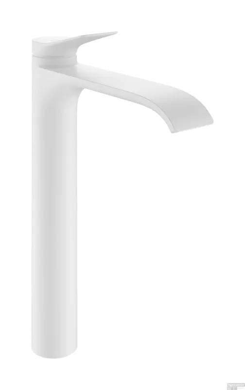 Korting Hansgrohe Vivenis ééngreeps wastafelkraan 250 CoolStart voor opzetwaskommen met pop-up trekwaste, mat wit