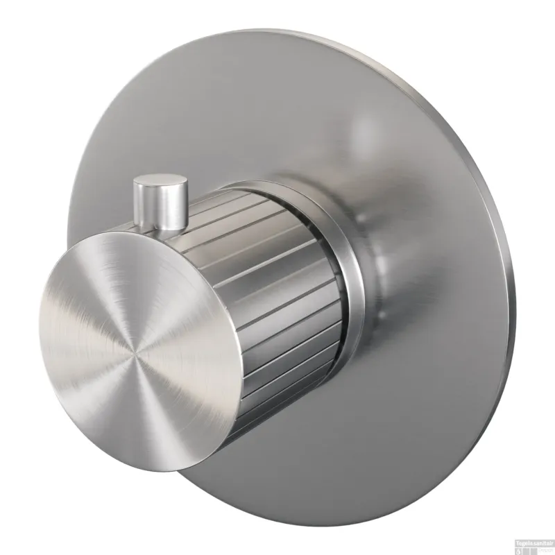 Favoriet Brauer Stripe losse inbouwthermostaat met in- en afbouwdelen RVS-kleurig geborsteld PVD