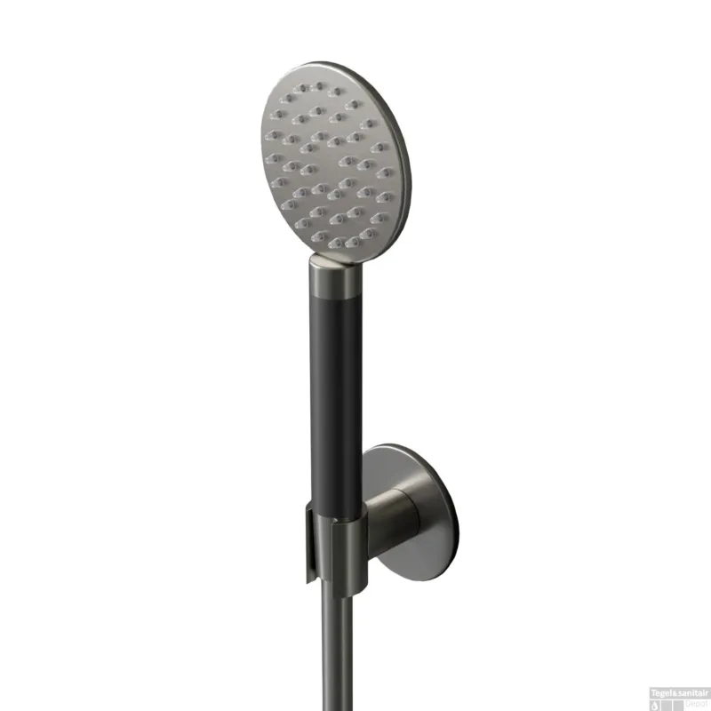 Goedkoop Handdouche Hotbath Cobber Met Doucheslang En Wandsteun Aansluiting Verouderd IJzer
