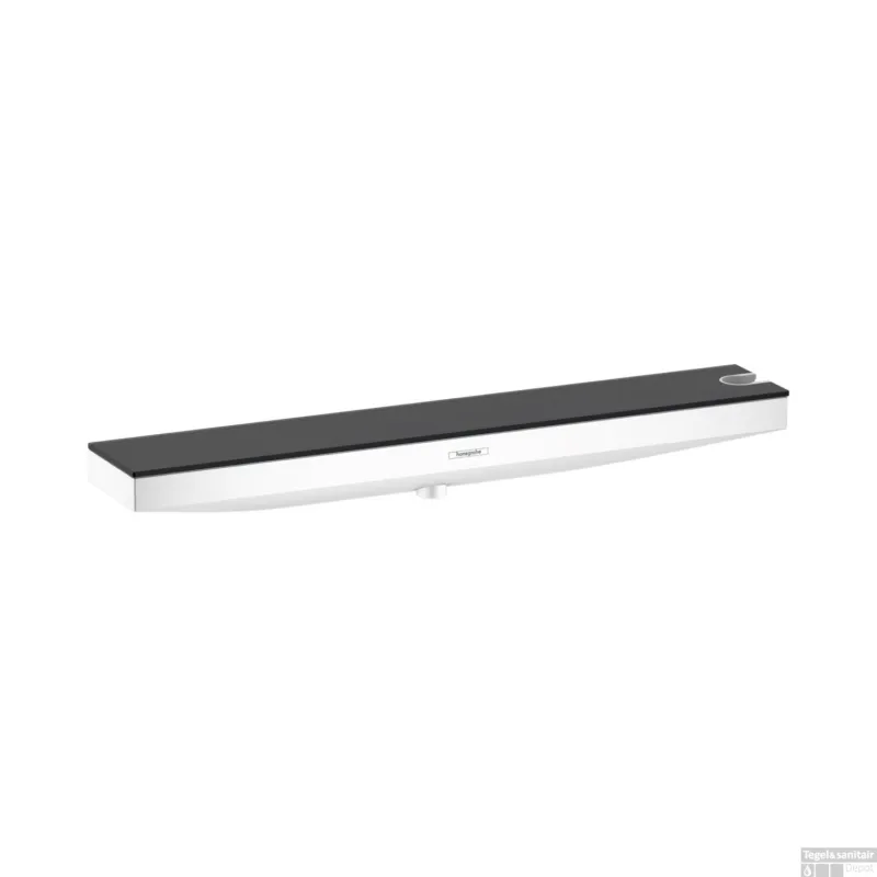 Muuraansluiting HansGrohe Rainfinity Porter 500 Met Douchehouder Rechts En Planchet Mat Wit Op = Op