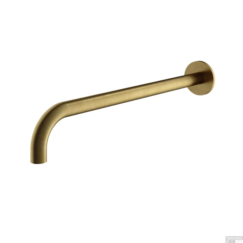 Laatste Versie Wandarm Hotbath Archie 40 CM Geborsteld Messing PVD