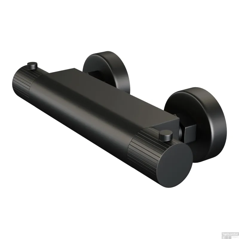 Brauer Stripe opbouw douche thermostaatkraan mat zwart Merkproduct