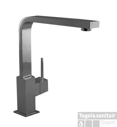 Keukenkraan Tres Cocina Vierkant Uitloop 22 cm RVS Direct Beschikbaar