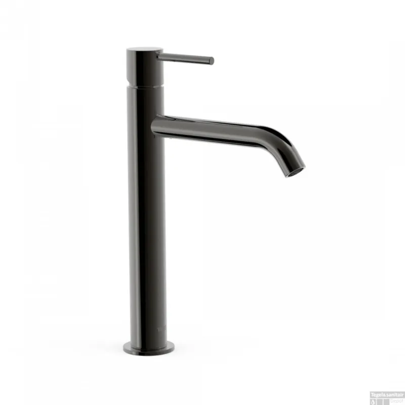 Wastafelmengkraan Tres Study Exclusive 30,4 cm 1-Hendel Rond Metallic Zwart Goedkoop