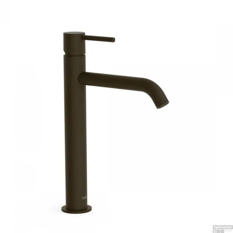 Wastafelmengkraan Tres Study Exclusive 30,4 cm 1-Hendel Rond Zwart Brons Express Levering