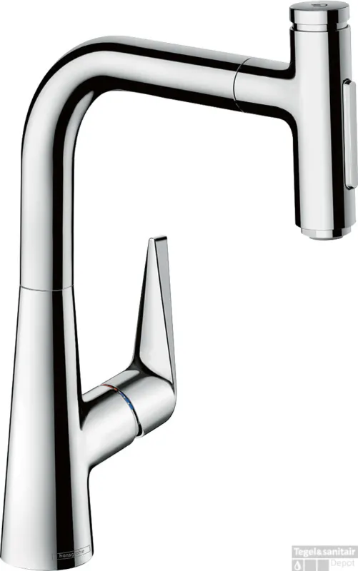 Meest Verkocht Hansgrohe Talis Select M51 M5117-H220 ééngreeps keukenmengkraan met uittrekbare vuistdouche, chroom