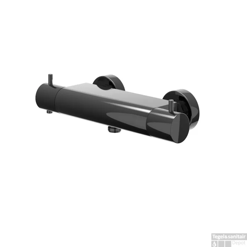 Uitverkoop Douchethermostaatkraan IVY Bond Opbouw Cooltouch Zwart Chroom PVD
