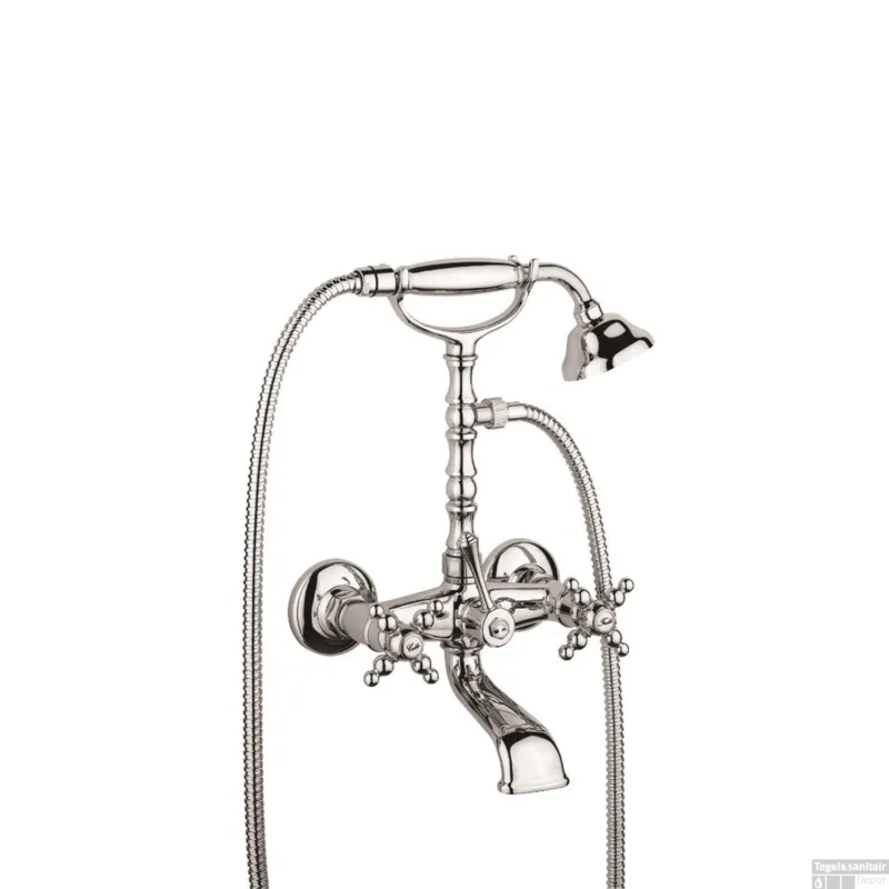 Badset Sanimex Giulini Opbouw Kruisgreep HoH 15cm Incl. Handdouche Chroom Flitsaanbieding