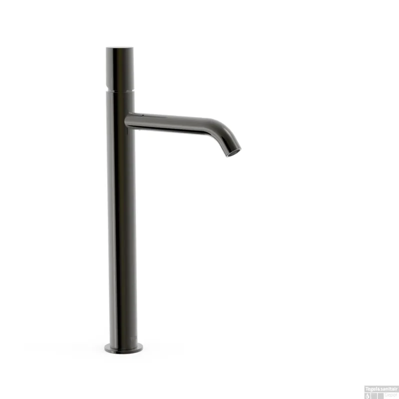 Wastafelmengkraan Tres Study Exclusive 40,5 cm 1-Knop Rond Metallic Zwart Goedkoop