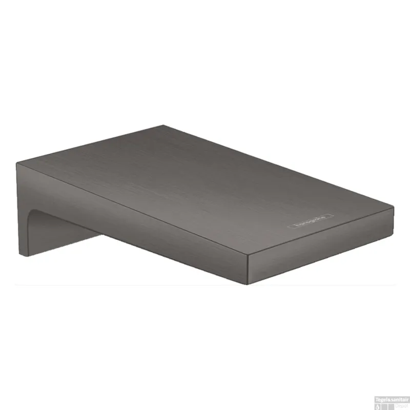 Baduitloop Metropol HansGrohe Watervalstraal 18.5 cm Geborsteld Zwart Chroom Bestel Nu