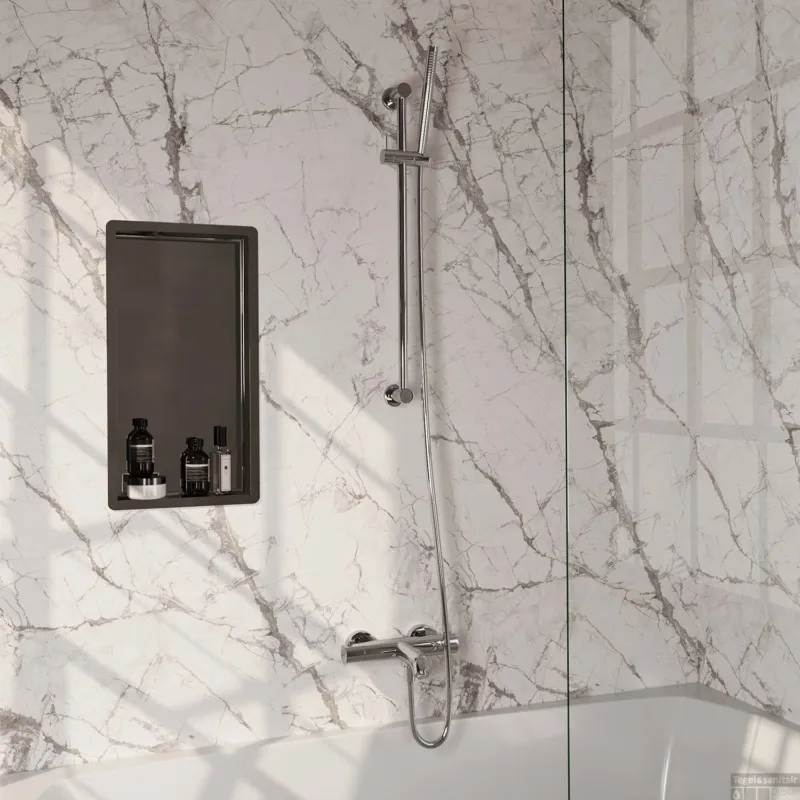 Opbouwset Bad- en Douchekraan Brauer Chrome Edition Thermostatisch Met Glijstang Chroom Hete Deal