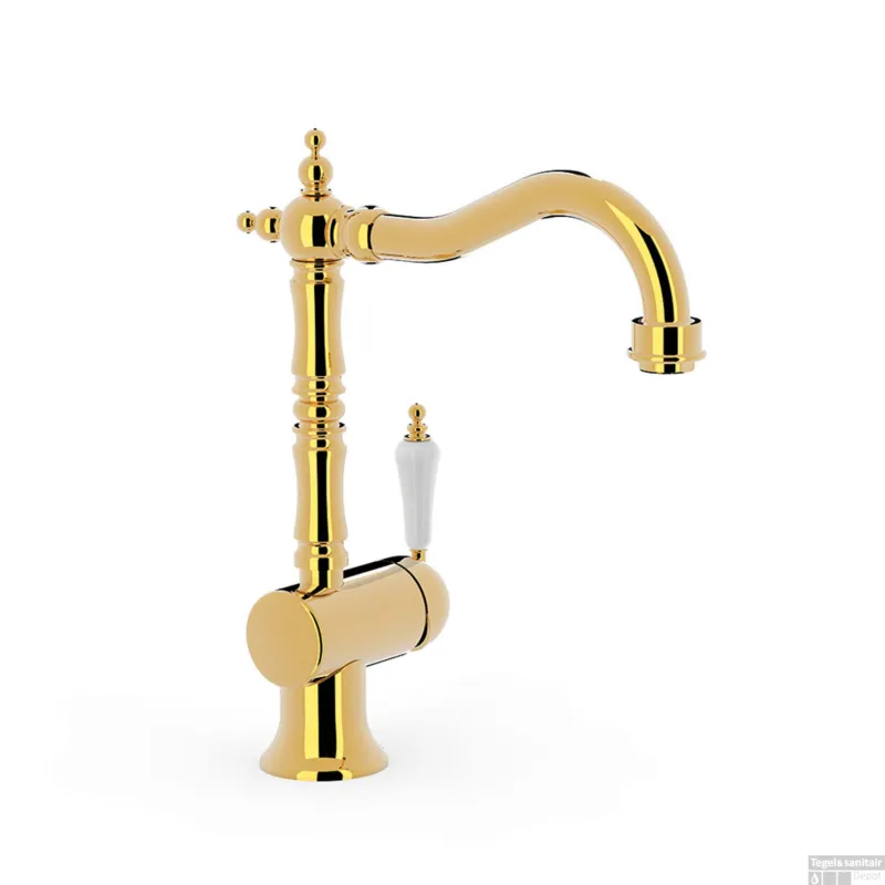 Wastafelmengkraan Tres Classic RVS 1 Hendel Goud Koop Online
