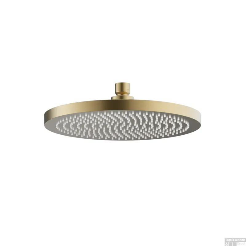 Hoofddouche Hotbath Ace Rond 23 cm Geborsteld Messing PVD Laatste Versie