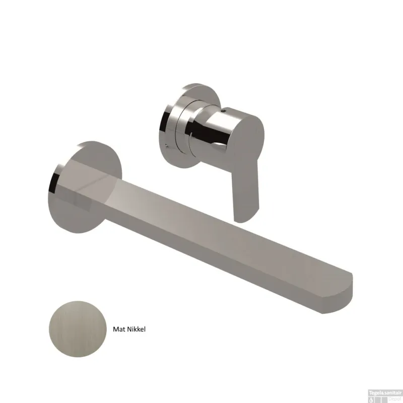 Favoriet Inbouw Wastafelkraan Sanimex Giulini Eenhendel Luxe 20cm Mat Nikkel