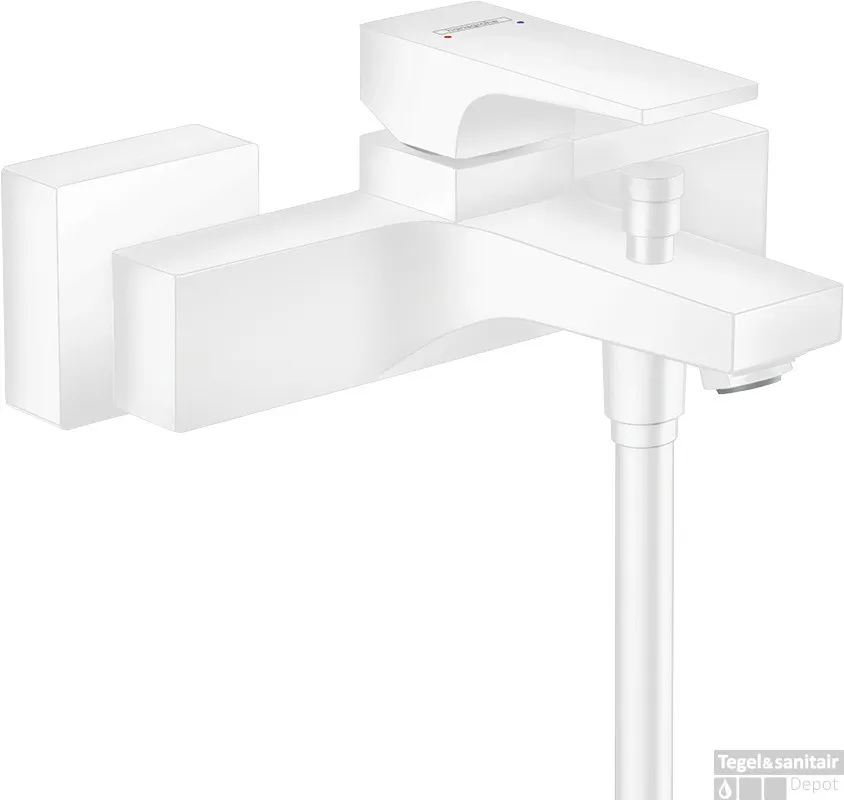 Exclusieve Aanbieding Hansgrohe Metropol ééngreeps badmengkraan opbouw, mat wit