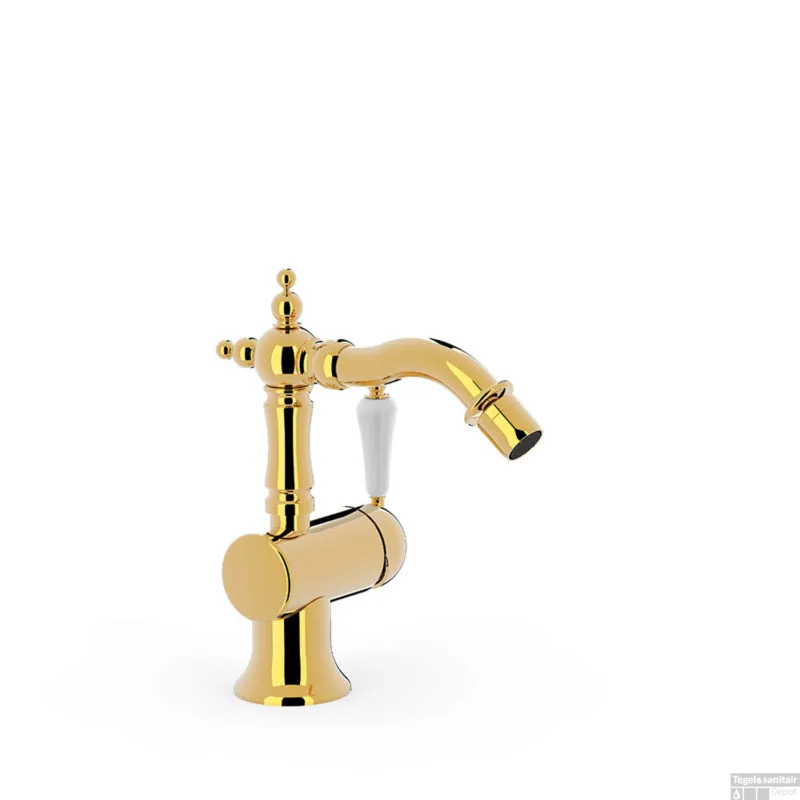 Bidetmengkraan Tres Clasic Opbouw 1 Hendel Goud Rechtstreeks Van De Fabrikant