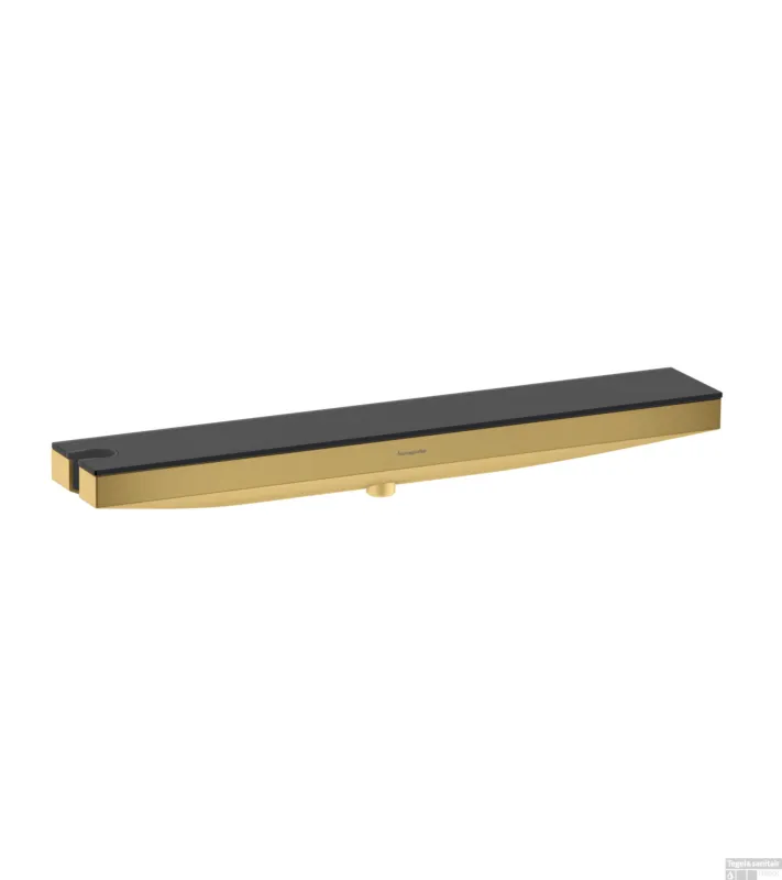 Populair Hansgrohe Rainfinity muuraansluiting Porter 500 met douchehouder en planchet L, Polished Gold Optic