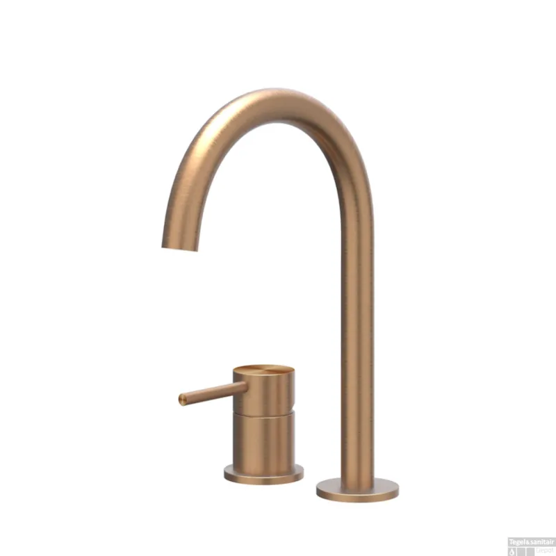 Wastafelkraan IVY Concord Coldstart 2-gats RVS316 Geborsteld Mat Koper PVD Veilige Betaling