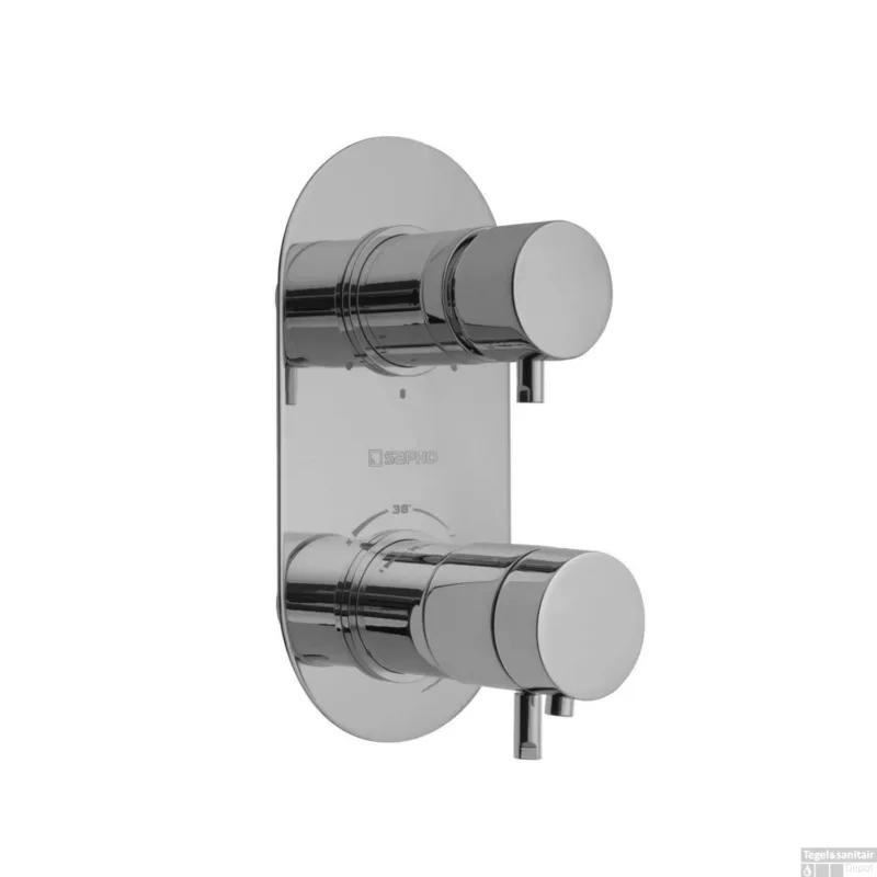 Douchekraan Inbouw Sapho Rhapsody Thermostatisch Afbouwdeel 3-weg Chroom (incl. inbouwdeel) Betrouwbaar