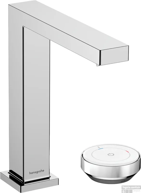 Hansgrohe Tecturis E 2-gats wastafelkraan 150 CoolStart met waste, chroom Betaalbaar