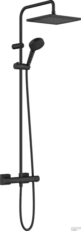 Hansgrohe Vernis Shape showerpipe 240 1jet met thermostaat, mat zwart Gereduceerde Prijs