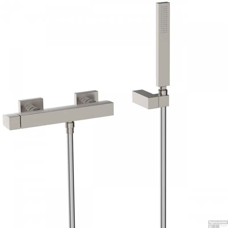 Betaalbaar Badmengkraan Tres Slim Exclusive Opbouw Vierkant RVS