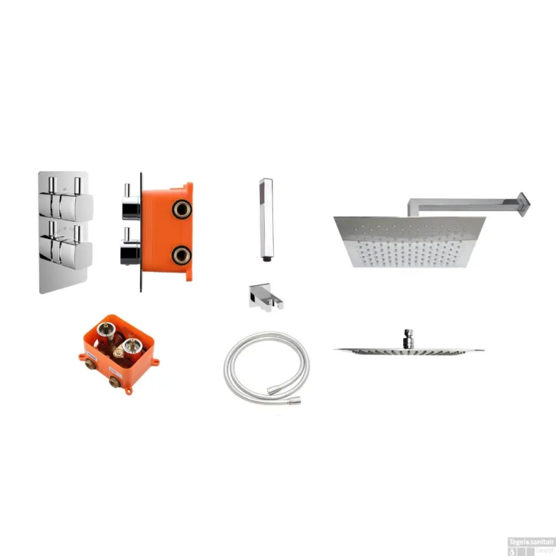 Flitsaanbieding Inbouw Regendoucheset Best Design Piazza met Inbouwbox M-300 x 300