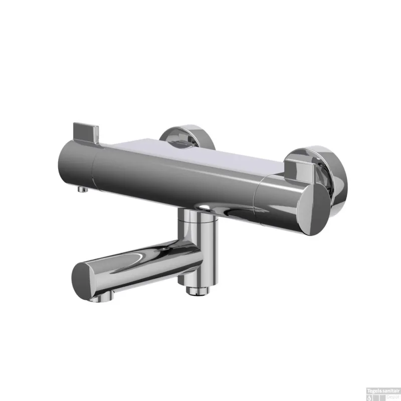 Badthermostaatkraan IVY Pact Opbouw Omstel Met Draaibare Baduitloop Met Omstel Cooltouch Chroom Rechtstreeks Van De Fabrikant