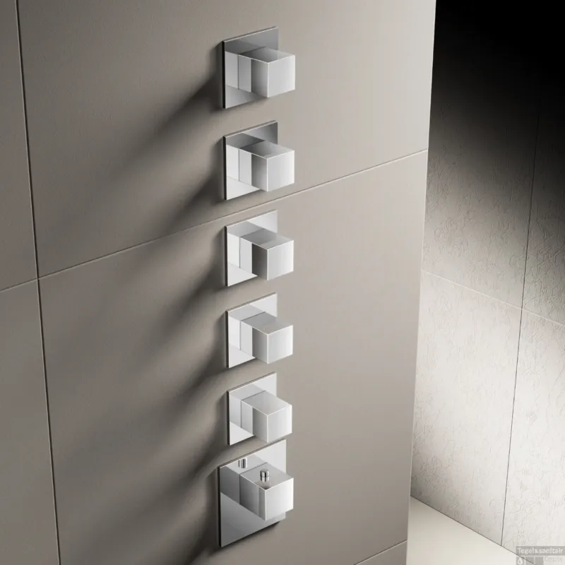 Hotbath Mate Afbouwdeel High Flow Met 5 Stopkranen Vierkant Geborsteld Nikkel Exclusieve Aanbieding