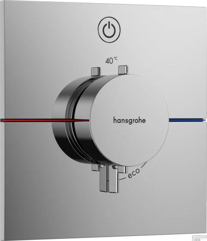 Hansgrohe ShowerSelect Comfort E thermostaat inbouw voor 1 functie, chroom Op = Op