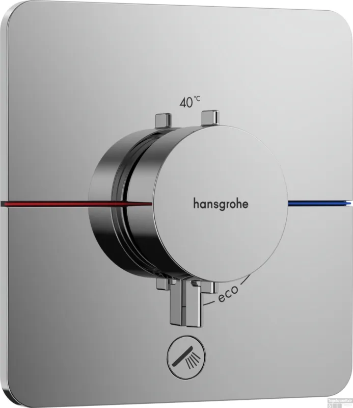 Flitsaanbieding Hansgrohe ShowerSelect Comfort Q thermsotaat inbouw voor 1 functie en extra uitgang, chroom