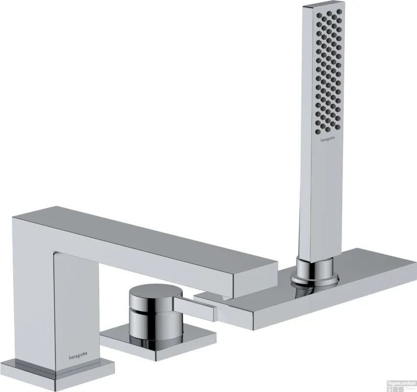 Hansgrohe Tecturis E 3-gats ééngreeps badrandmengkraan met sBox, chroom Bestel Nu