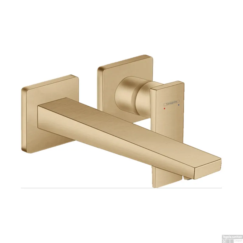 Lage Kosten Wastafelkraan Hansgrohe Metropol Afbouwdeel 22.5 cm Uitloop Brushed Bronze
