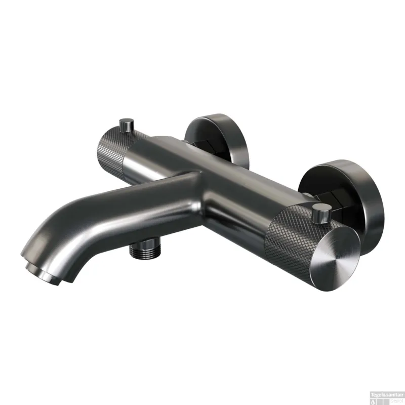 Opbouw Bad- en Douchekraan Brauer Gunmetal Carving Thermostatisch Geborsteld Gunmetal Beste Prijs