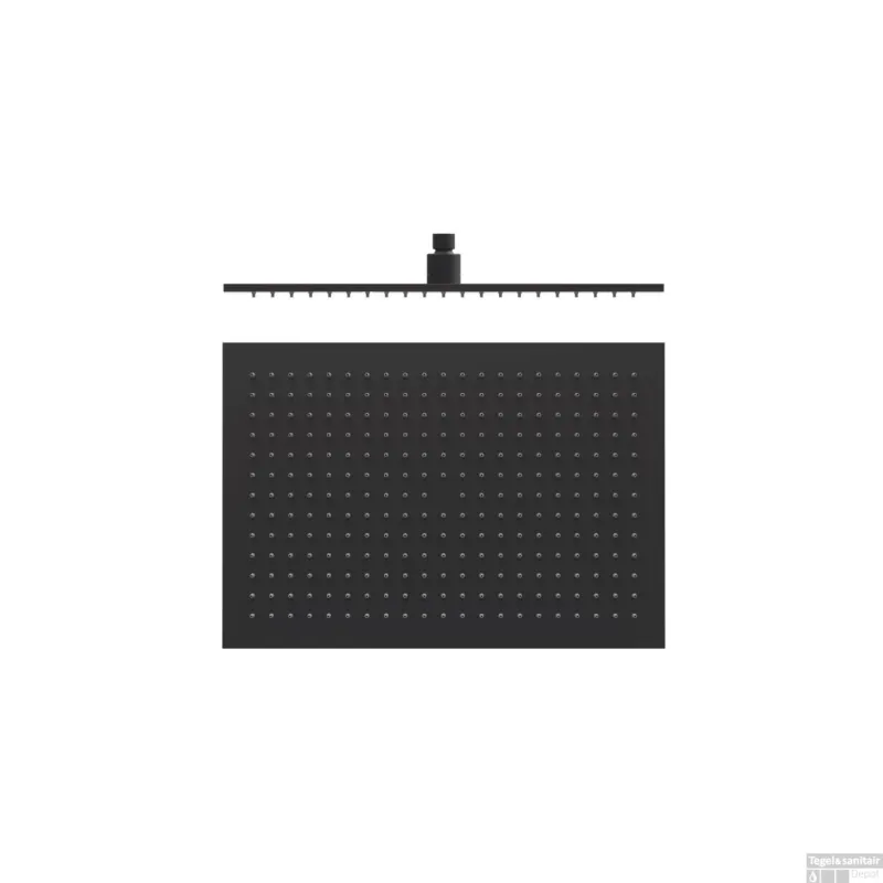 Meest Verkocht Hoofddouche Tres Plafonduitloop 45x31.5 cm Mat Zwart